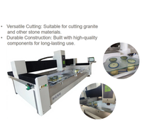 Centro de Mecanizado CNC para Vidrio y Piedra 3000x2000mm, Máquina Automática de 3 Ejes para Perforación, Fresado, Pulido y Corte de Bordes
