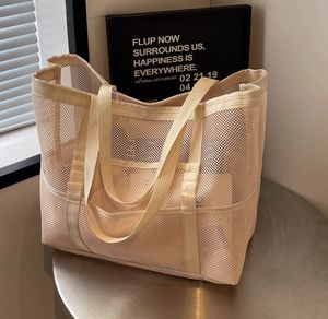 Sac de plage en maille décontracté pour femmes en gros avec 9 poches surdimensionnées - Product Image 6