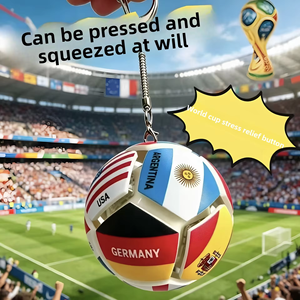 National Flag Soccer Ball Puzzle Toy <b>Rotating</b> Football Whistle Stress Relief <b>Desk</b> Game for Kids - Product Image 6