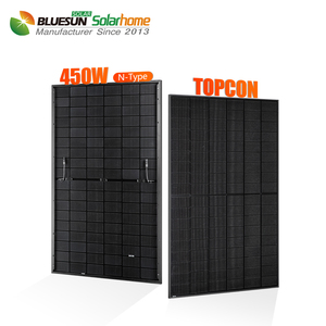 Paneles Solares Bifaciales BLUESUN Topcon 450W 460W 480W Totalmente Negros 450 Vatios Panel Solar 48V Almacén en Italia - Product Image 6