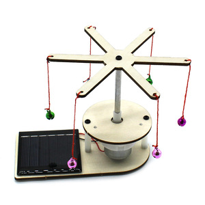 Modèle de cloche rotative à énergie solaire, jouet éducatif en bois à monter soi-même pour enfants, Kit d'expérimentation scientifique, outil d'apprentissage STEM - Product Image 4