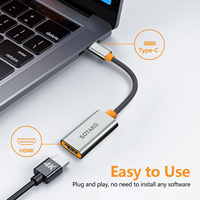 Adaptador Convertidor SOTAKO USB-C a 4K para Laptop, iPhone 15/16 Pro/Max, MacBook Pro/Air, iPad, Thunderbolt 3/4