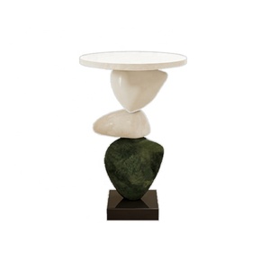 Mini mesa auxiliar de café moderna para entrada a casa, hotel, convertible para sala de estar, para espacios pequeños, balcones para sofá de té - Product Image 2