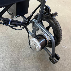 Silla de ruedas eléctrica ultraligera de material de acero con batería de litio y andador plegable de bajo precio para adultos - Product Image 6