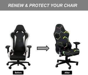 Funda para SILLA DE <span class=keywords><strong>JUEGOS</strong></span> e-sports, personalizable, estirable, lavable a máquina, funda para silla de oficina de videojuegos de ordenador - Product Image 5