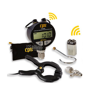 Manómetro de Presión y Temperatura Inalámbrico CPS PT200W, Cabezal de Carga de Refrigerante Digital con Sensor Bluetooth - Product Image 1