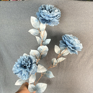 Flores Artificiales <span class=keywords><strong>de</strong></span> Peonía <span class=keywords><strong>de</strong></span> 3 Cabezas, Decoración <span class=keywords><strong>de</strong></span> Boda, Estilo Bosque, Ramo <span class=keywords><strong>de</strong></span> Flores Artificiales, Decoración <span class=keywords><strong>de</strong></span> Cafetería - Product Image 6