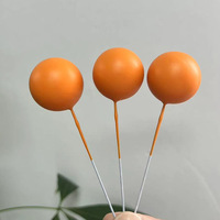 20 Stück/Beutel 2 2,5 3 4cm Gemischte Kunstbälle Gold Silber Rosa Blau Ball Happy Birthday Cake Topper Kuchendekoration für Tortenzubehör