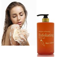 Gel Douche Exfoliant Éclaircissant Intensif Carotte Rouge & Jaune Effet Bonne Mine Doré – Lotion Corporelle Éclaircissante – Meilleure Vente