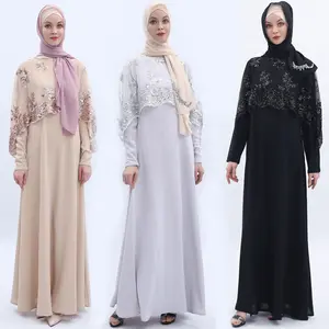Wholesale Women Long Maxi Dress Abaya Dubai Hot Selling Muslim Dress Kaftan Abaya Dubai Turkey Islam Clothing Maxi Dresses