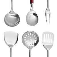 Ensemble d'ustensiles de cuisine en acier inoxydable, outils de cuisson antiadhésifs, gadgets de cuisine sûrs pour la maison et les restaurants