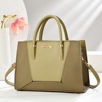 Sac à bandoulière/sac à main en PU gaufré patchwork tendance style européen et américain, best-seller international pour femmes
