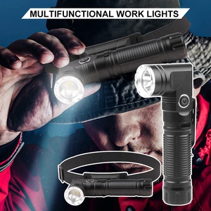 Cao powerxpg đèn pha đèn pin có thể sạc lại xoay 400lumens đầu đèn 3 chế độ được xây dựng trong pin 18650 Đèn pha Torch - Product Image 3