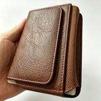 Étui portefeuille pour téléphone portable avec clip ceinture et fermeture magnétique pour iPhone DUO et Samsung Galaxy Z Fold 8, pochette porte-cartes
