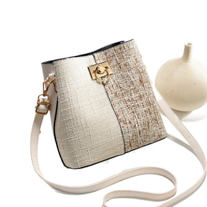 Borsa a Tracolla da <span class=keywords><strong>Donna</strong></span> Stile Bucket, Tendenza Street, Media Durezza, Alla Moda, Grande Capacità, Abbinamento Colori, Materiale PU con Chiusura a Scatto - Product Image 5