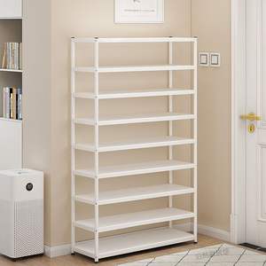 Étagère à chaussures simple et moderne à 8 niveaux pour le rangement à domicile ou en dortoir, anti-poussière, anti-moisissure, meuble autoportant pour salon - Product Image 1