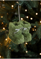 Handgefertigte Plüsch-Weihnachtsstiefel-Ornamente, Bunte Flauschige Kurze Stiefelchen mit Schleife für Weihnachtsbaum-Hängedekoration