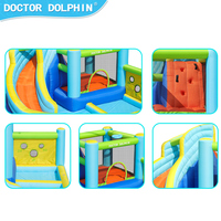 Château gonflable de gros pour enfants avec toboggan aquatique, château de rebond pour enfants