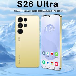 <span class=keywords><strong>2025</strong></span> Gốc S26 Siêu 5G Dual Sim Tây Ban Nha Điện Thoại Di Động 108MP Phía Sau Máy Ảnh 7.3 Inch HD Màn Hình 16GB + 1TB Lưu Trữ Deca Core 100W - Product Image 4