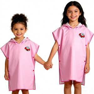 Poncho de Toalla con Capucha para Niños, Diseño de Rana, Ligero, de Microfibra, para Cambiarse de Ropa después del Baño, Marca Privada, Superventas - Product Image 1