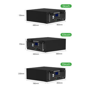 Batería de sistema de energía solar de <span class=keywords><strong>5kw</strong></span> montada en bastidor negro 48V 100ah batería de iones de litio Lifepo4 <span class=keywords><strong>Powerbank</strong></span> - Product Image 5
