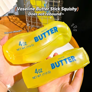 Barra de Mantequilla Moldeable, Vaselina, Aceite de Coco, Bola Blanda, Barra de Queso Suave, Juguete Antiestrés para Escritorio, Decoración para Aliviar el Estrés - Product Image 1