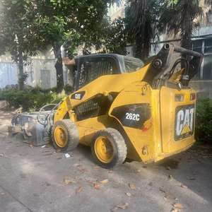 Pour Caterpillar 262C Mini chargeuses compactes à dérapage chargeuse sur pneus d'occasion avec contrôle en douceur et machines compactes à godet en vente - Product Image 1