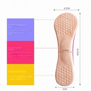 Solette Sportive Comfort da <span class=keywords><strong>Donna</strong></span> Autoadesive in Gel di Silicone per <span class=keywords><strong>Scarpe</strong></span> con Tacco Alto, Antiscivolo, Mezza Soletta a Sette Punti per Sandali, Assorbenti del Sudore - Product Image 2