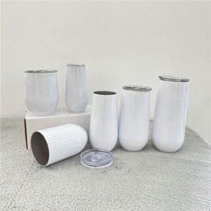 6oz 12oz 10oz 16oz 20oz BPA Free Stemless Sublimation Tumblers Heat Transfer Coffee Mug Cocktail <b>Champagne</b> Wine Tumbler with Lid - Product Image 1
