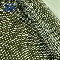 Tissu hybride carbone-aramide léger et haute résistance, trois fibres de carbone et une fibre d'aramide, produit en Kevlar