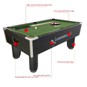 Chất lượng cao đồng tiền hoạt động bảng hồ bơi 7ft/8ft hồ Snooker bàn bi-a - Product Image 6