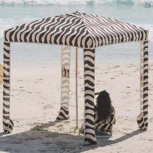 Portátil 2M Grande Cool Sun Shade Carpa Premium UPF 50 Canvas Beach <span class=keywords><strong>Cabana</strong></span> con bolsillos de arena y hierba para uso al aire libre para parques - Product Image 1