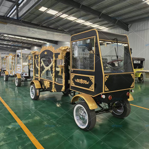 ซัพพลายเออร์งานศพ จำหน่ายรถศพไฟฟ้าแบบใหม่ที่ปรับแต่งได้ รถลากศพสีดำแบบปิด - Product Image 2