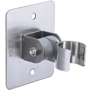 Soporte de Ducha Ajustable de Acero Inoxidable 304 Zimani, Montaje en Pared en Forma de L, Acabado Cepillado, Soporte Universal para Manguera - Product Image 2