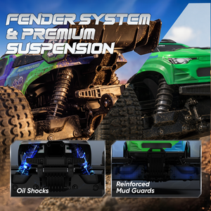Voiture RC JIUSI SC10 1:10 4WD, haute vitesse 80 km/h, monster truck, véhicule tout-terrain RC 2,4 GHz, RTR, voiture RC de qualité hobby - Product Image 5