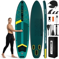 Papan Selancar Stand Up Paddle Board Baru Tiba di Gudang EU, Kapasitas 450lb, Tiup, untuk Bermain Air dan Berselancar