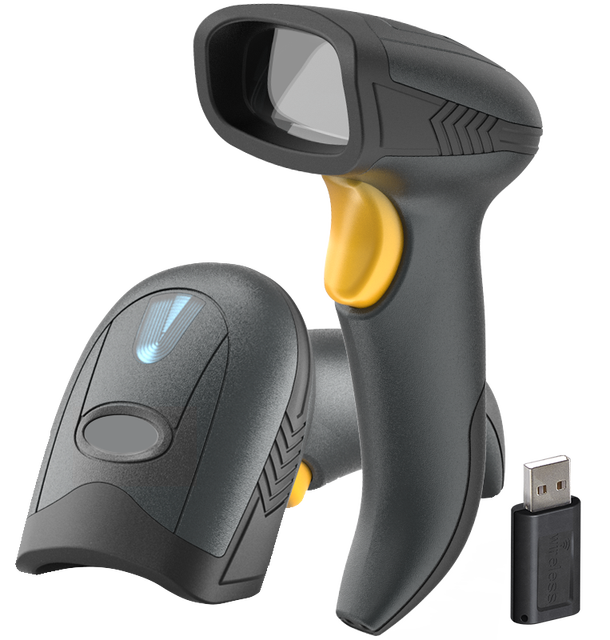 2D Wireless BT Handheld Barcode Scanner USB-HID Interface for Supermarket
