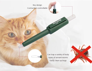 2024 alta calidad nuevo diseño logotipo personalizado gato garrapata Twister perro mascota removedor de garrapatas pluma herramienta de desparasitación de mascotas - Product Image 5