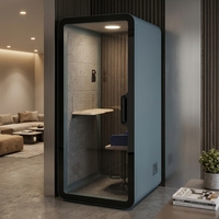 UNIBOOTH - Cabine de bureau insonorisée, ignifuge ASTM-E84, 33 dB, ISO 23351, installation rapide en 30-45 minutes, pour espace de coworking, studio, meilleur rapport qualité-prix