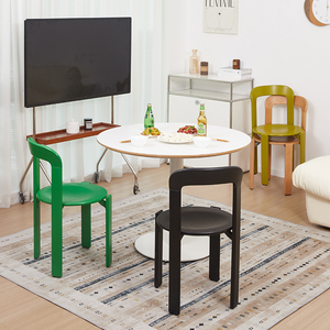 เก้าอี้ทานอาหาร, เก้าอี้ไม้เนื้อแข็งแบบมีพนักพิงซ้อนกันได้, เก้าอี้สำหรับพักผ่อน, เก้าอี้สำหรับโต๊ะทำงาน, บรรจุภัณฑ์สำหรับสั่งซื้อทางไปรษณีย์, เก้าอี้สไตล์กลางศตวรรษ, เก้าอี้คาเฟ่ดีไซน์สวิส - Product Image 4