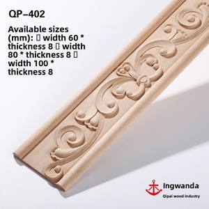 Moulures en bois massif sculpté en hêtre allemand Dongyang, style européen, pour cadre de porte d'entrée, ligne de taille, bordure de plafond et mur - Product Image 6