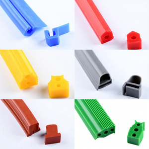 מותאם אישית כחול סיליקון חוצץ איטום רצועת גומי רצועה גבוהה טמפרטורה איטום סיליקון עמיד - Product Image 1