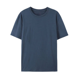 Unisex O-neck 100% Cotton Twill 200 Grams Casual Breathable Regular Fit Anti-Pilling Blank <b>T</b>-<b>Shirt</b> Short Sleeve Solid Colors - Product Image 3