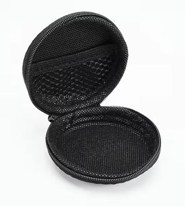 Sac à fermeture éclair rond noir unisexe de haute qualité en EVA pour le bureau, jouet anti-stress, rangement et organisation - Product Image 5