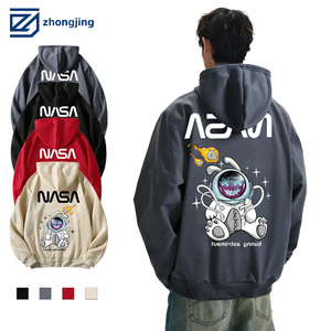 High Quality Men's Rabbit Astronaut Printed Hooded Sweatshirt Wholesale Customized Hooded Sweatshirt Men's Hooded Sweatshirt
