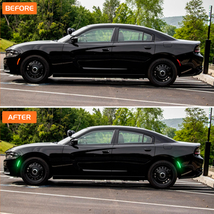 Nuevo espejo indicador lateral trasero delantero luces LED de posición lateral para Dodge Charger SRT 15-23 intermitente con Color verde - Product Image 6