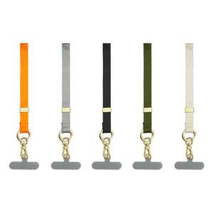 Cordón de poliéster para llavero con logo personalizado impreso, correa de muñeca de sublimación, cordón corto trenzado para teléfono. - Product Image 2