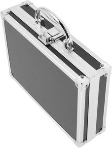 Caja <span class=keywords><strong>de</strong></span> Almacenamiento <span class=keywords><strong>de</strong></span> Herramientas Simple <span class=keywords><strong>de</strong></span> Aluminio, con Cerradura, Gran Capacidad, Resistente al Agua, Duradera, Portátil, Organizador <span class=keywords><strong>de</strong></span> <span class=keywords><strong>Maquillaje</strong></span> con Asa - Product Image 1
