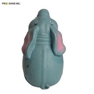 Custom Logo PMS Colors PU Foam Elephant Shape Exercise <b>Ball</b> Promotional Toy Hand Stress Toy for Ages 5+ - Product Image 5