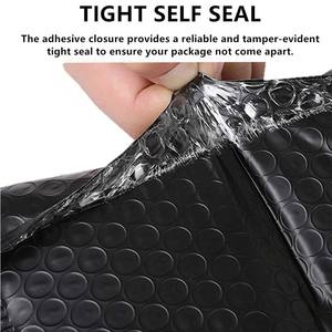 Sacs postaux personnalisables durables et imperméables en poly 80U noir avec logo personnalisé pour l'emballage et l'envoi de perruques - Product Image 3